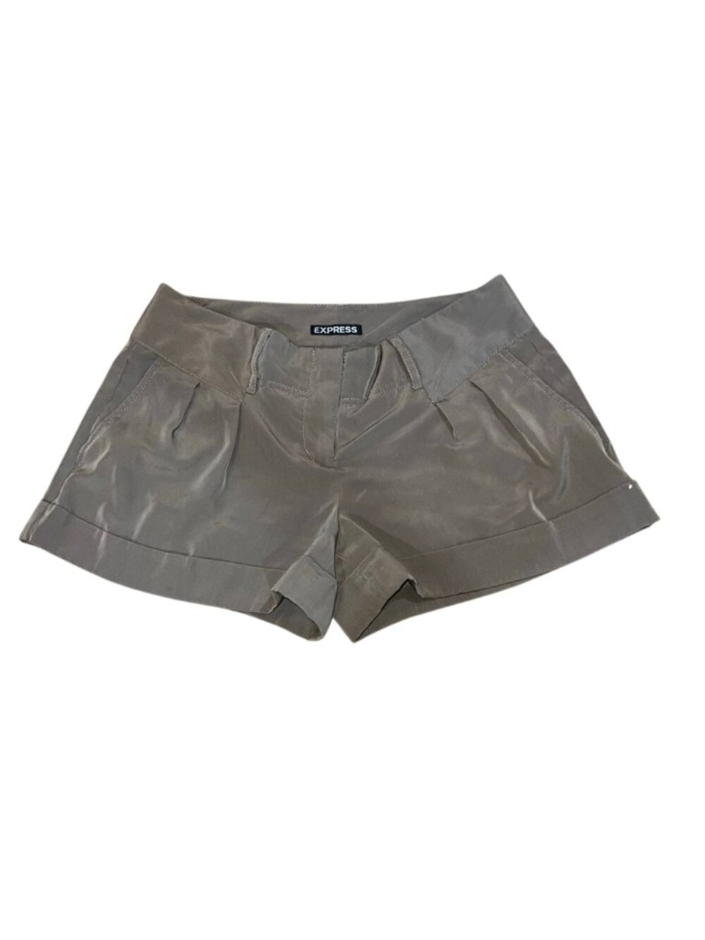 Express Olive Green Cuffed Shorts Size 0